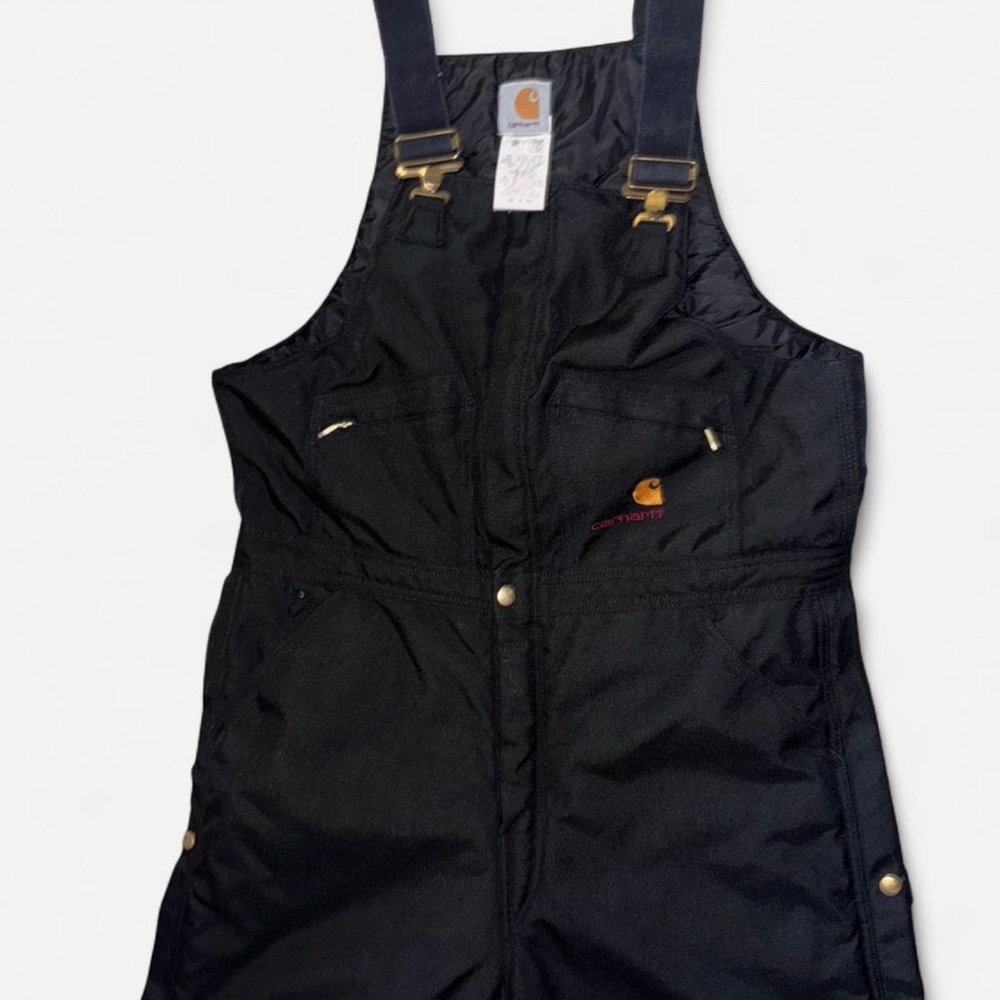 VTG Carhartt R12 BLK Yukon Extreme Arctic Winter Overalls 36x32 USA W36 L32